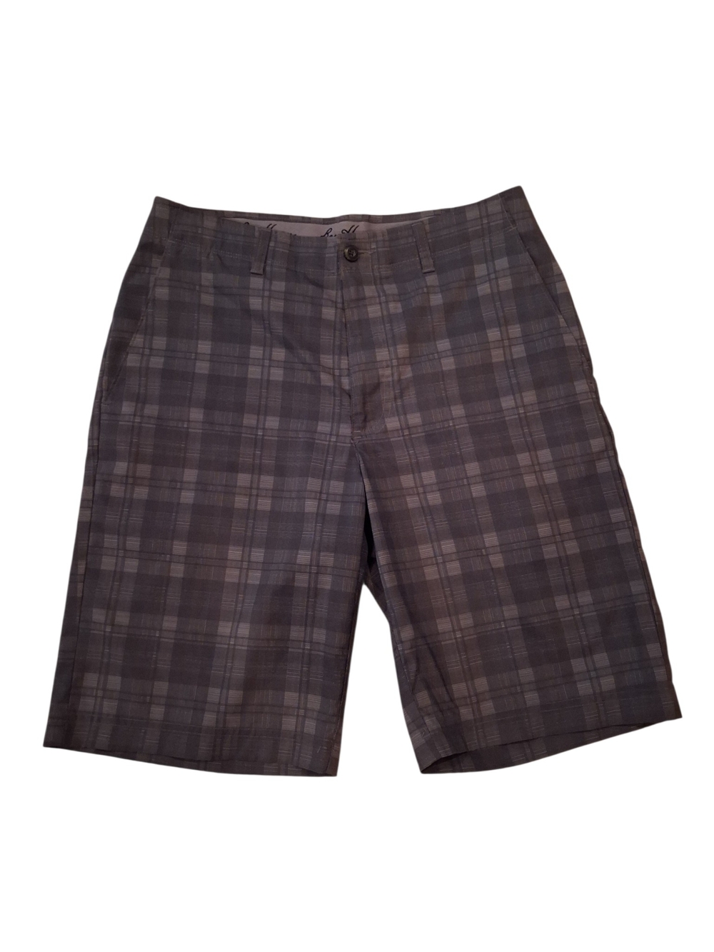 Ben Hogan Men's Gray Chino Plaid Preppy Golf Short Size 30